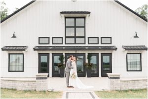 Bride and groom portrait Crimson Lane Venue Ohio