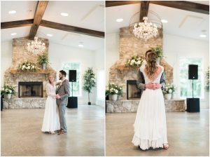 First dance at Ohio wedding reception venue Crimson Lane