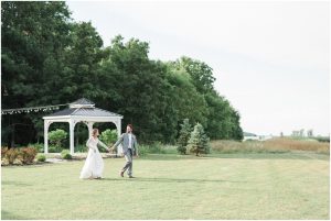 bride and groom golden hour portraits Crimson Lane Venue Ohio