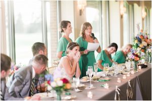 wedding reception toasts Inverness Club Toledo Ohio