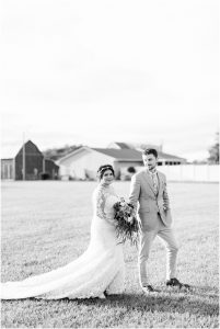 bride and groom portrait at Ole Zim's Wagon Shed Gibsonburg Oh