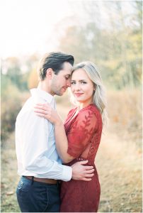 Film fall photography engagement session