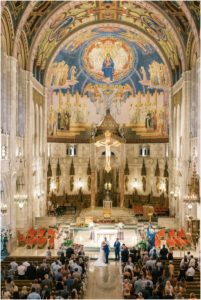 Holy Rosary Cathedral catholic wedding Toledo Ohio